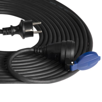 PRZEDŁUŻACZ WARSZTATOWY BRYZGOSZCZELNY ORNO OR-AE-13290(GS)/20M 1x2P+Z SCHUKO KABEL 20m